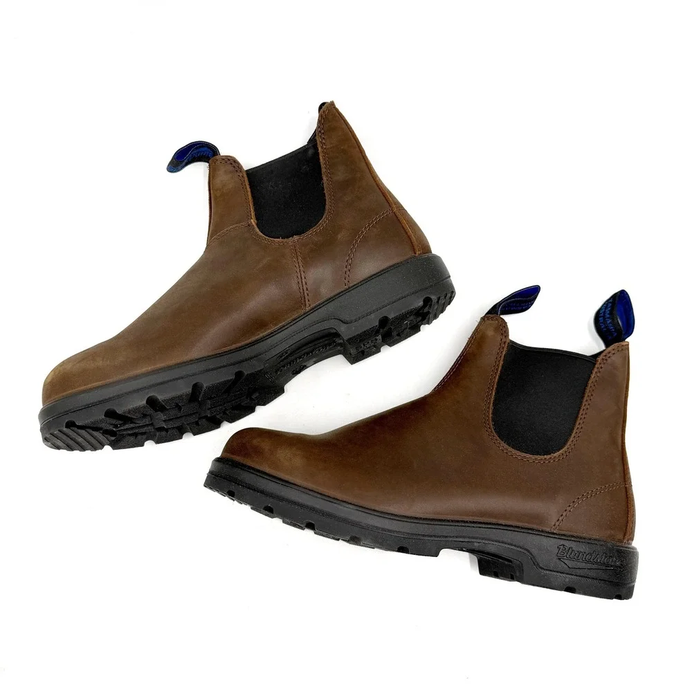 Blundstone 1477 Thermal Elastic Side Boot Waterproof Antique Brown Sz 9 US Women